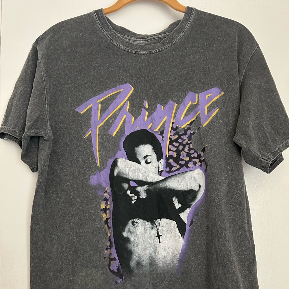 Prince Black and Purple Short Sleeve Tee